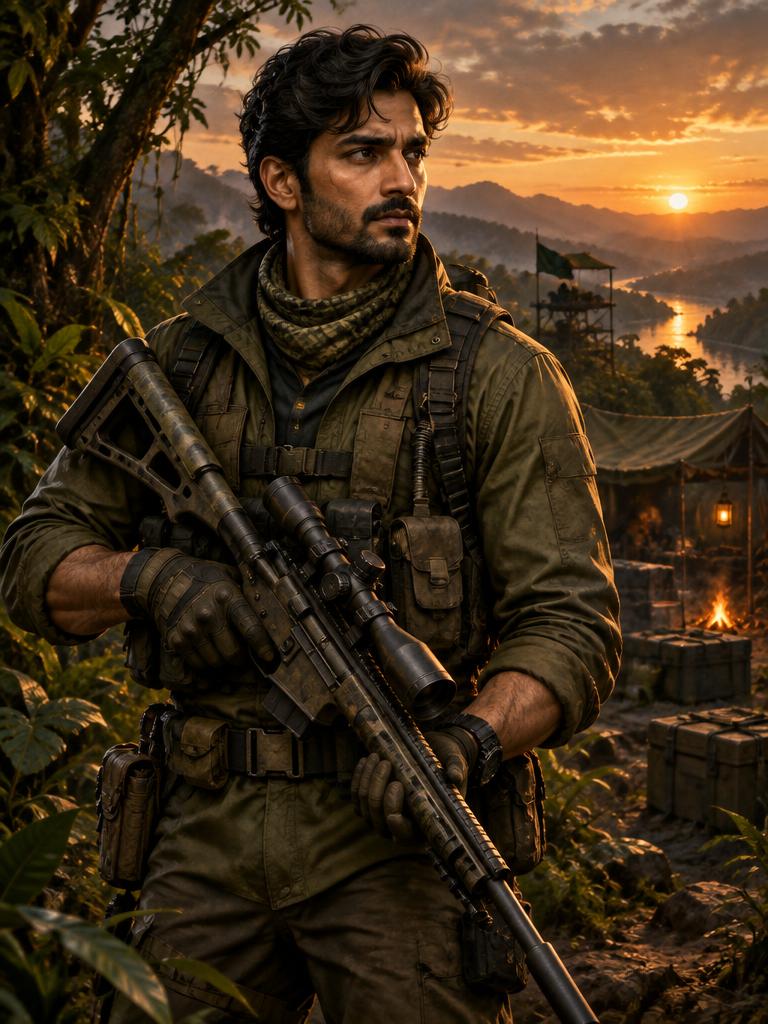 sharpshooter illustrated persona for Ritaban Chaudhuri